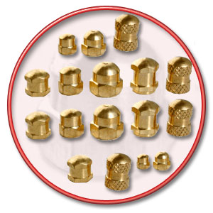 Brass & Stainless Steel Flanged Dom Nuts